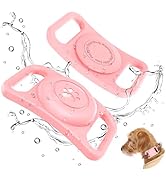 Airtag Dog Collar Holder [2 Pack], Waterproof Apple Airtag Case, Full-Body Silicone Protection, A...