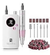 MelodySusie Portable Nail Drill 30000 RPM,SC320F Professional Rechargeable Electric Nail File,Cor...