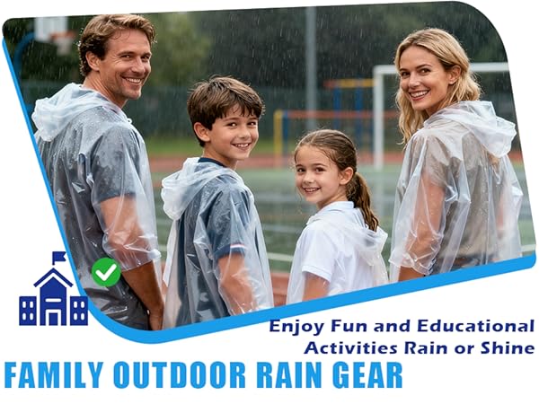 ponchos family pack