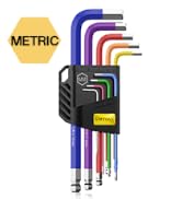 AMTOVL Hex Key Set, 9PCS Metric Allen Key Set, 1.5-10MM, Anti-Slip Long Ball End Hex Wrench Set, ...