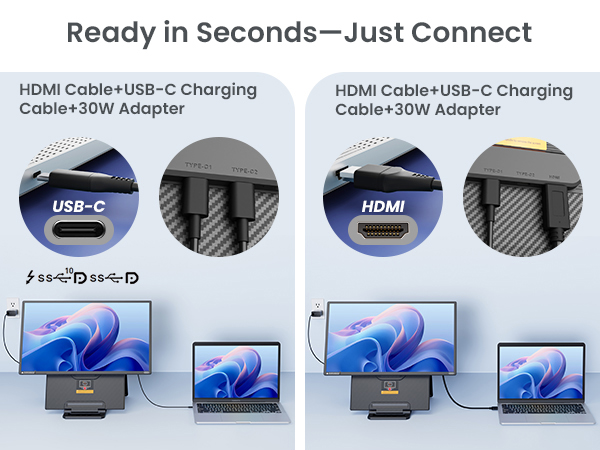 Ready in Seconds - Just Connect