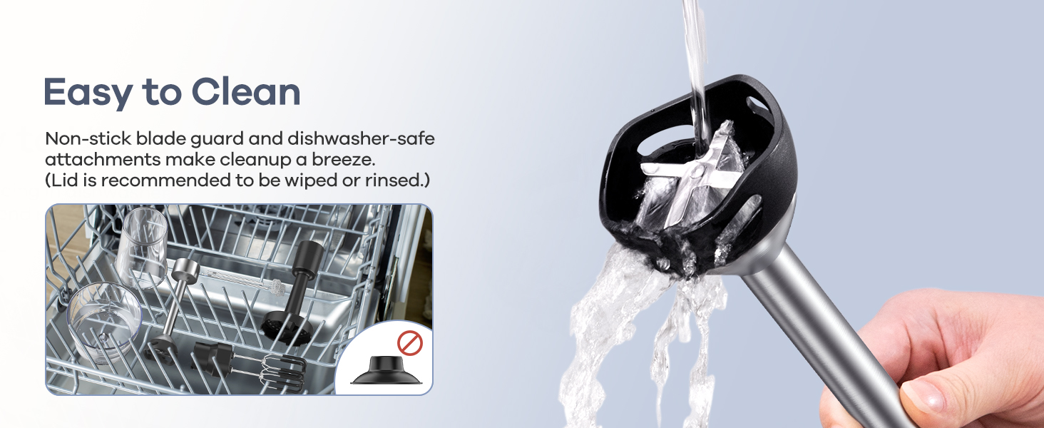 emulsion blender handheld dishwasher safe