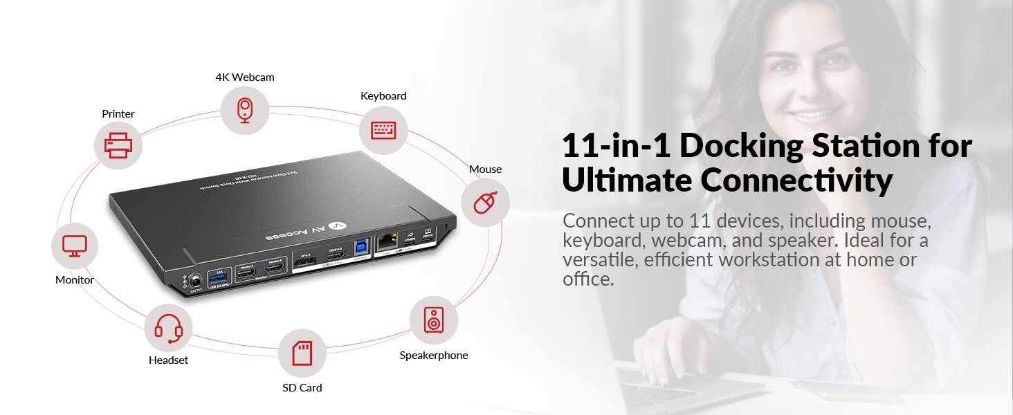kvm switch docking station