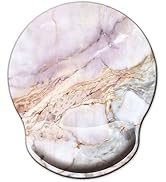 Mouse Pad with Wrist Support, Ergonomic Mouse Pad with Memory Foam Wrist Rest Cushion, Non-Slip R...