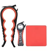 Latest Jar Opener and 5 in 1 Bottle Opener with Rubber Jar gripper Pad Ideal for Seniors with art...