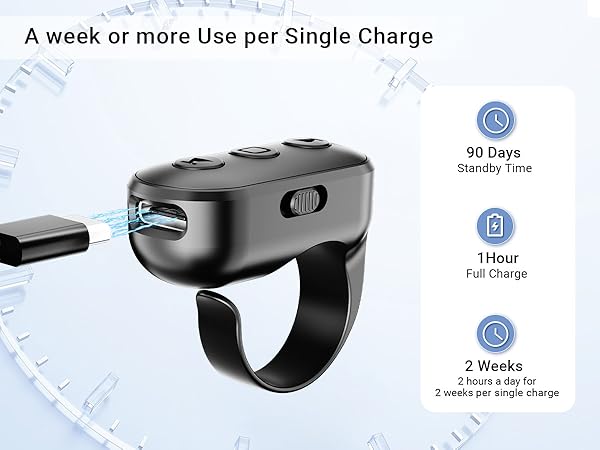 A week or more Use per Single Charge