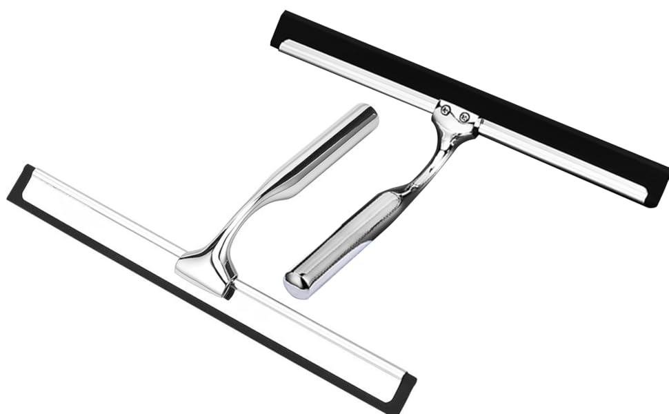 a pair of stainless steel safety razors