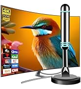 Digital Antenna for Smart TV Indoor, TV Antenna for Local Channels, Strong Magnetic Base TV Anten...