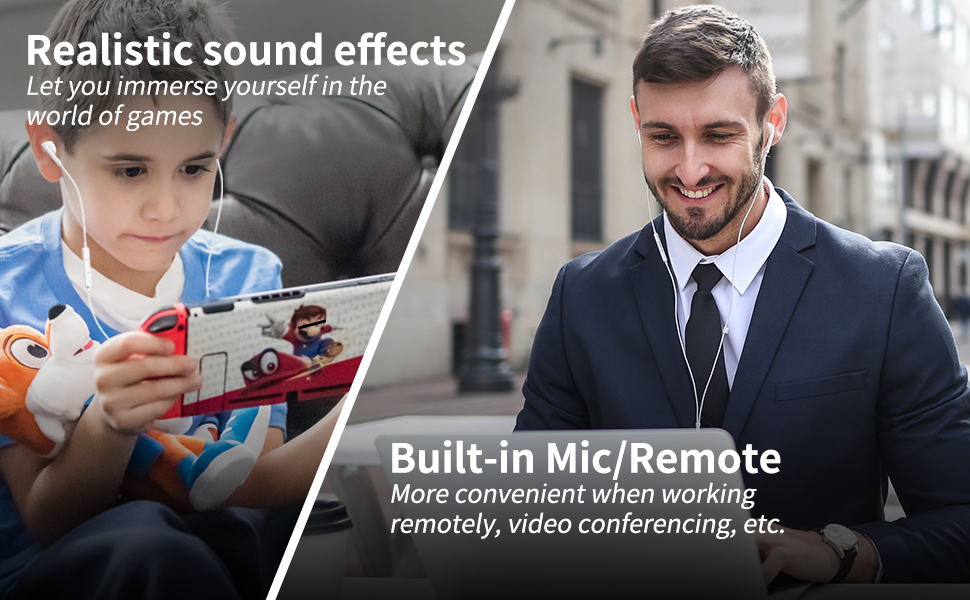 Wired Earbuds with Microphone