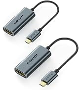 QGeeM USB C to HDMI Adapter 4K@60Hz,Thunderbolt 3/4 to HDMI Adapter,HDMI to USB C Converter Compa...