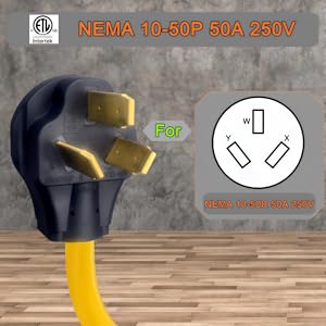 Nema 10-50P to 5-15R/5-20R/6-15R/6-20R 4 in 1 Adapter