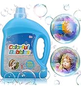 SHCKE Concentrated Bubble Solution, 1 L/ 33.8 OZ Bubble Refill Solution for Bubble Machine, Bubbl...