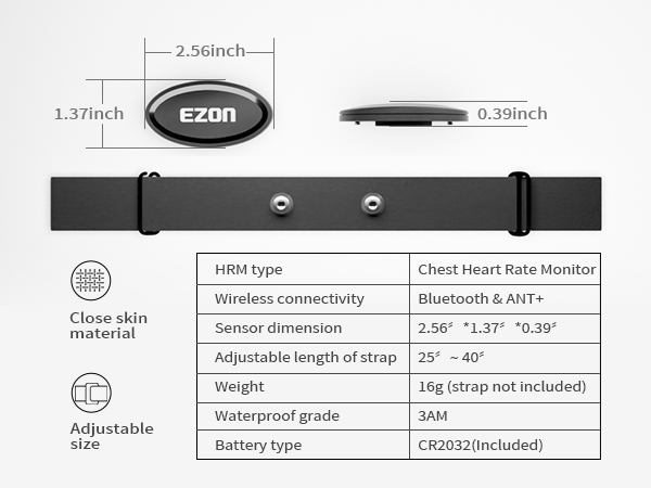 Heart Rate Monitor Chest Strap