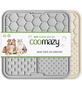 Coomazy Lick Mat for Dog Cat, Slow Feeder &amp; Non-Slip Design, Boredom and Anxiety Reducer, for Sma...
