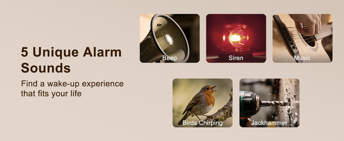 bed vibrating alarm clock