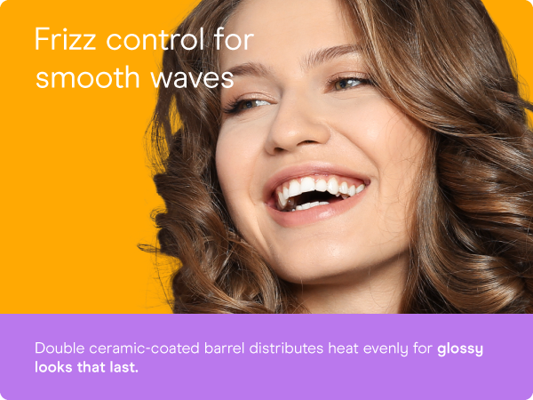 Conair ceramic curling iron hair 1.25 1 1/4 inch long barrel styling even heat dual voltage setting