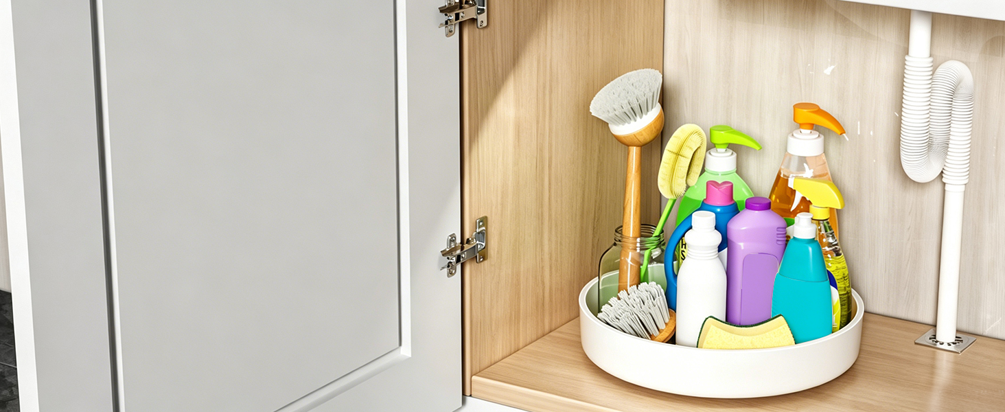 Under-sink cabinet – for storing cleaning agents, cleaning tools and other supplies
