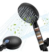 Ryamen Filtered Shower Head with Handheld, High Pressure 9-Spray Modes Detachable Shower Head wit...