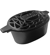 Quantfire Wood Stove Steamer Rust Resistant,Fireplace Humidifier Pot Cast Iron Steamer for Home I...