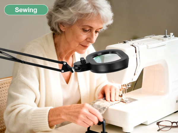 desk magnifying glass with light magnifier lamp magnifying light hands freesewing needlepoint light