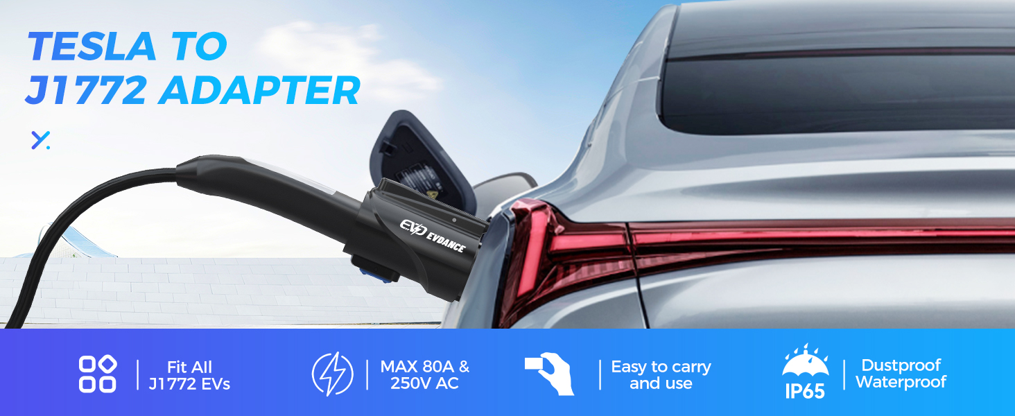 tesla to j1772 charging adapter evdance