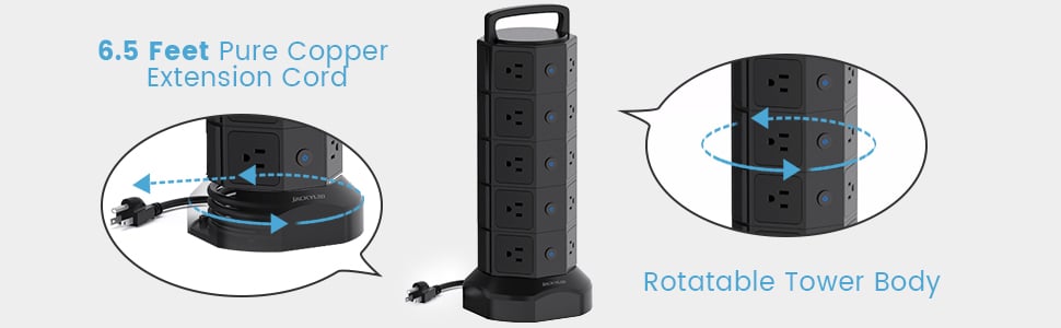 6.5ft Heavy Duty Pure Copper Retractable Wire