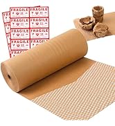 Honeycomb Packing Paper 15" Width X 200 FT for Moving Glass Dishes Recyclable Wrapping Paper Bubb...