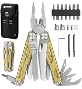 Gifts for Men, BIBURY Multitool Pliers Pro with Replaceable Wire Cutters and Saw, Stainless Steel...