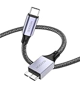 MOGOOD USB C to Micro B Cable, 3.3FT USB C Hard Drive Cable 5Gbps Type C to Micro B Hard Drive Ca...