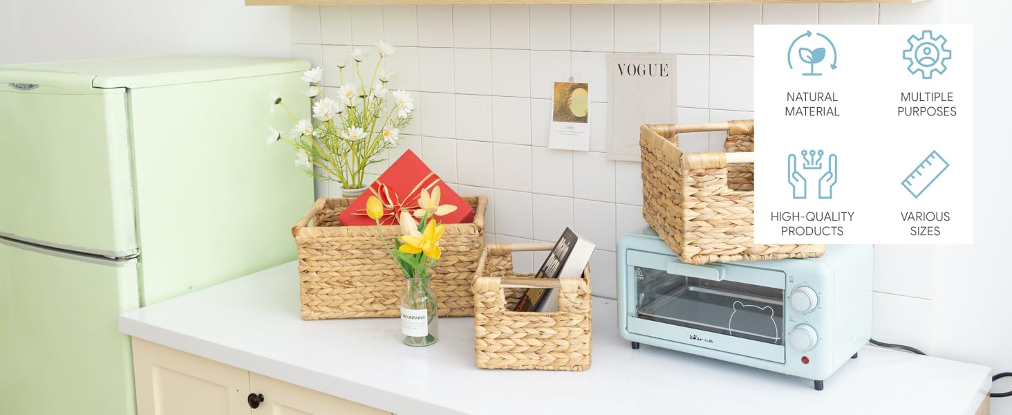 Set water hyacinth basket are various purpose