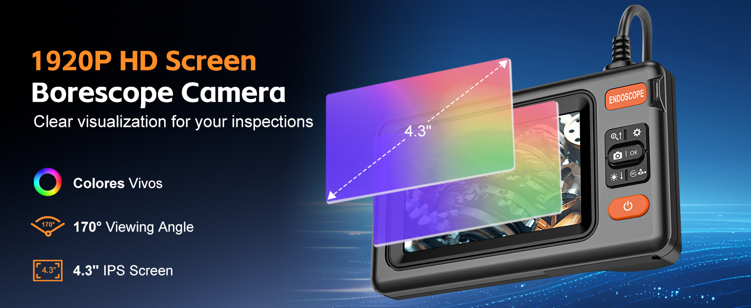 borescope camera with light