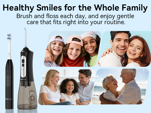 h2ofloss electric toothbrush and water flosser combo