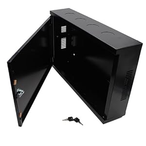 Electriduct 2U Wall Mount Server Network Cabinet with door open