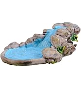 Blue DIY Miniature Mini Water Pool Fairy Garden Lawn Ornament for Mountain Dollhouse Decor Craft ...