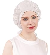 DAISYSILK Silk Hair Bonnet for Sleeping Silk Hair Wraps for Curly &amp;Long Hair Women Adjustable Ela...