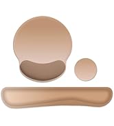 RICHEN 3 PCS Computer Mouse Pads for Desk with Coaster Set, Non-Slip Keyboard Wrist Rest and Mous...
