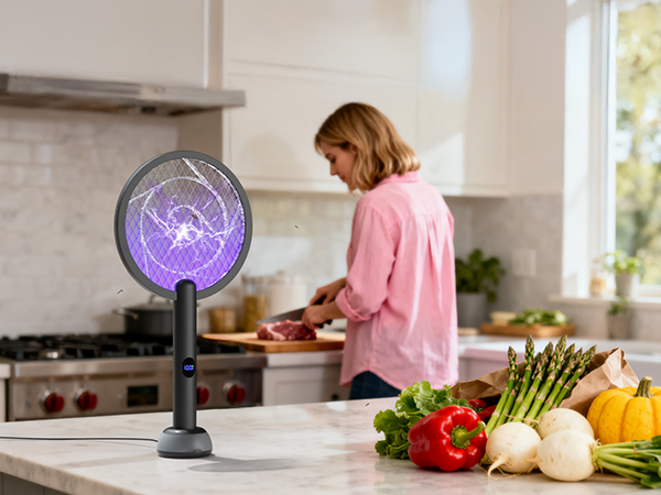 YISSVIC Electric Fly Swatter Bug Zapper Racket