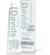 Davids Hydroxi Fluoride Free Nano Hydroxyapatite Toothpaste for Remineralizing Enamel &amp; Sensitive...