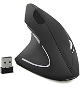 CHUYI Left Handed Wireless Vertical Mouse