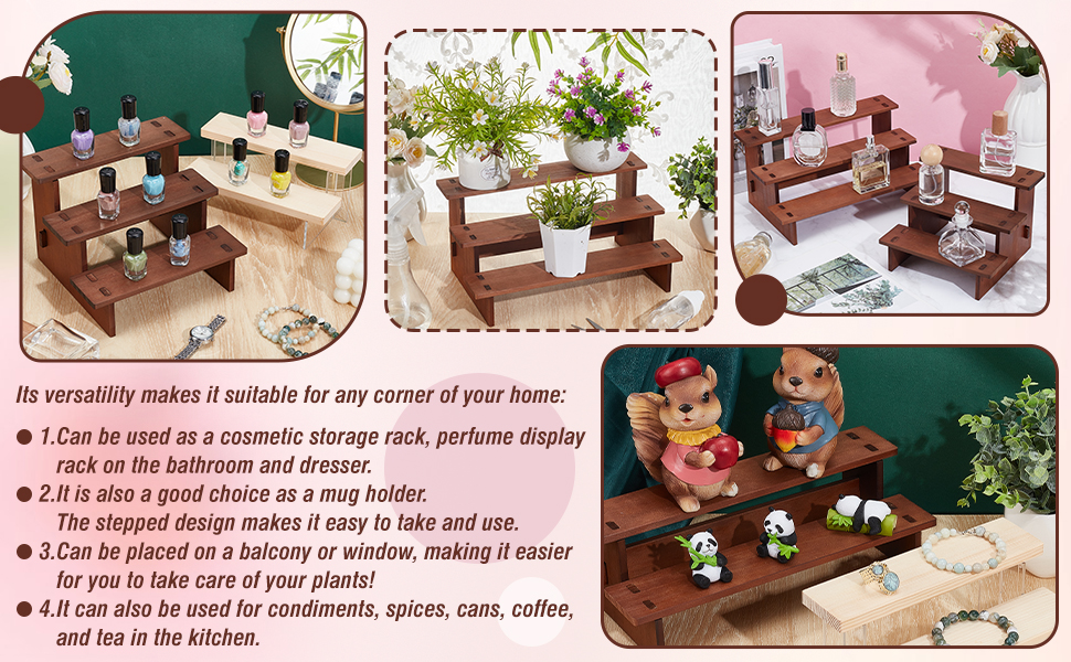 Wooden Display Riser Shelf
