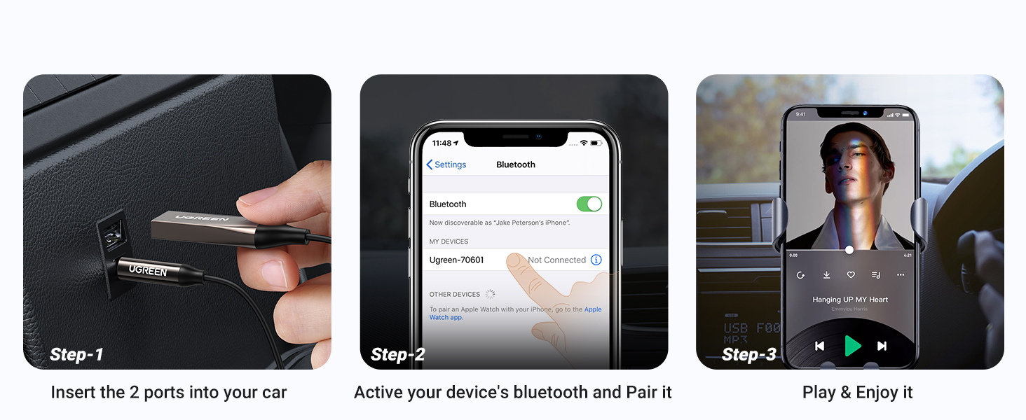 Aux to Bluetooth 5.3 Adapter