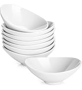 DOWAN Ceramic Dip Bowls, 3 oz 8 Pack Dipping Bowl, Mini Serving Bowls for Side Dishes, Sushi Soy ...