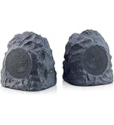 Gemini Sound GHRK-400-PR Rechargeable Bluetooth Outdoor Rock Speakers, Wireless, Weatherproof, TW...
