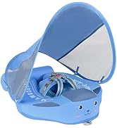Mambobaby Float with Canopy and Tail New Upgraded Non-Inflatable Baby Pool Float Mambo Float Swim...