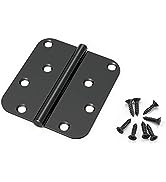 KNOBWELL 3 Pack 8-Hole 5/8-Inch Radius Door Hinges for Interior and Exterior Door Use, 4-Inch by ...