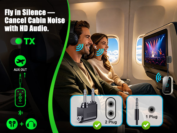 bluetooth plane adapter