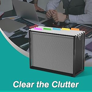 Hanging file organizer