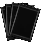 Svaldo Black T Shirt Bags, 10x13 inch, Pack of 50, Frosted Zipper Bags for Clothes Packaging, Shi...