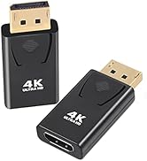 Guamar 4K DisplayPort to HDMI Adapter 2 Pack, Display Port to HDMI (Monitor) Converter,DP Male to...