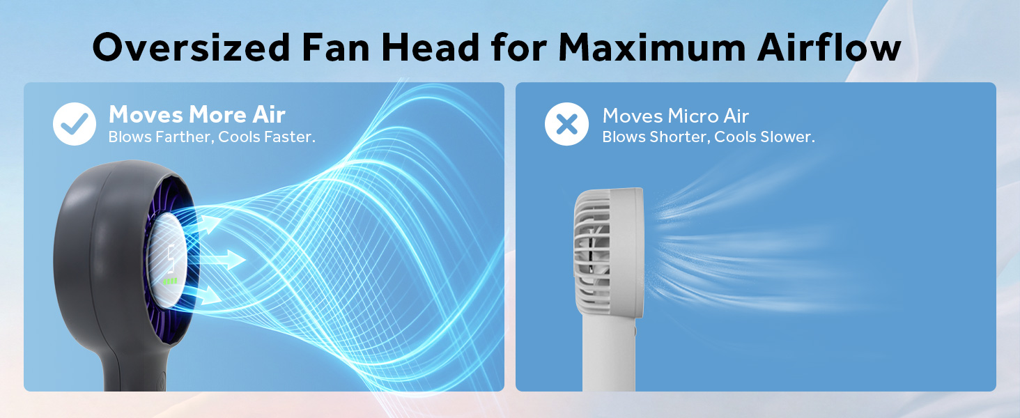 portable handheld fan